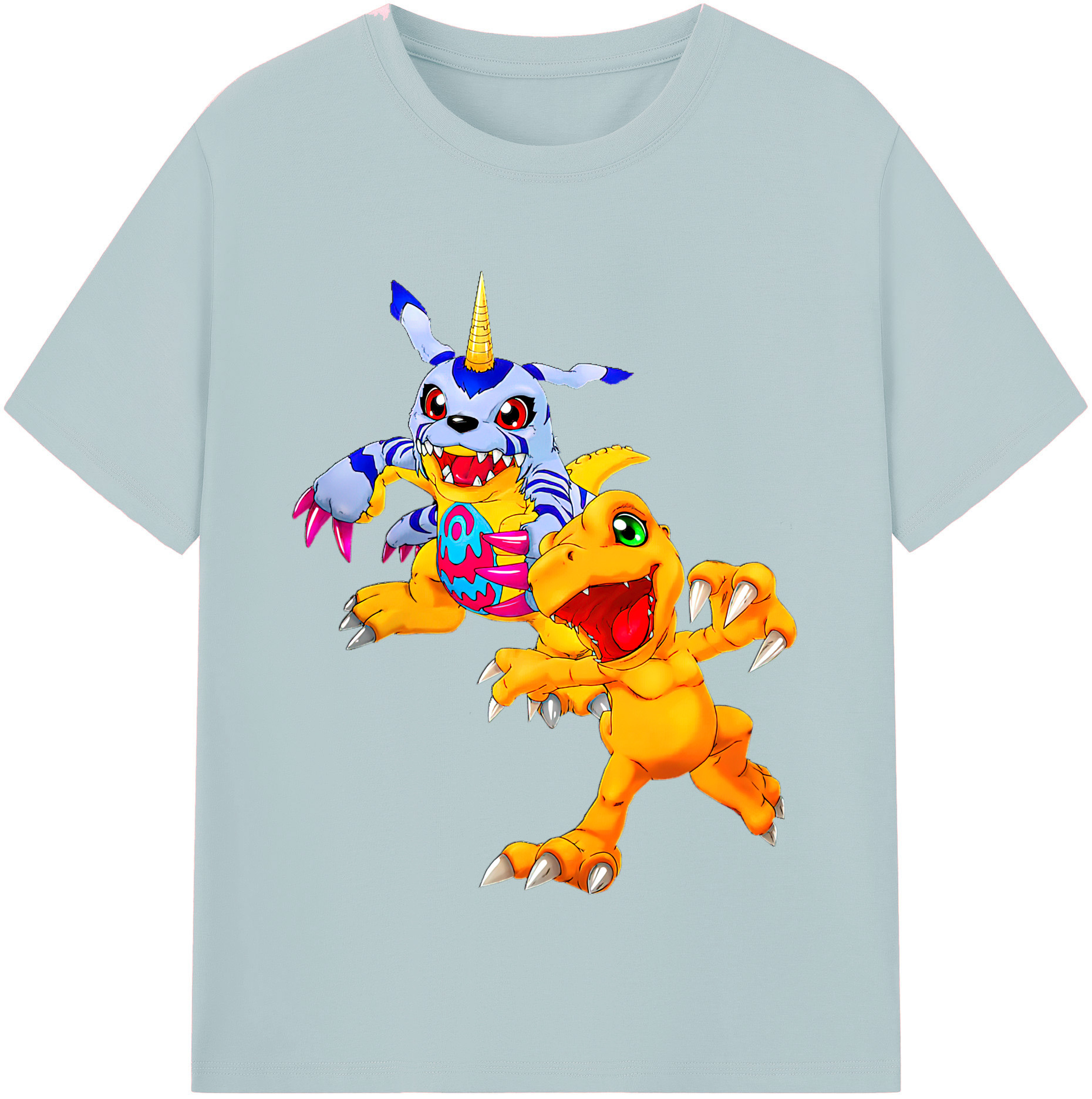 （画像用） Digimon デジタルモンスター/デジモン 綿100％半袖Tシャツ（フロントプリント）